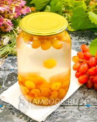 Компот из винограда кишмиш на зиму