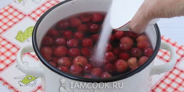 компот из вишни и черешни