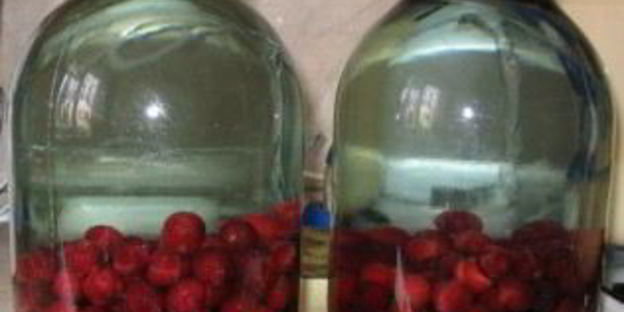 компот из вишни с косточками на зиму