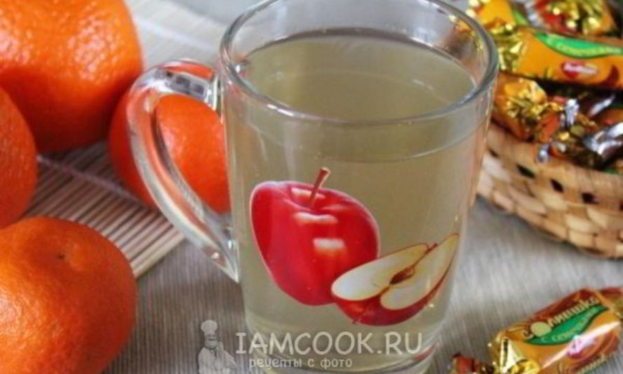 Рецепт компота из яблок и апельсинов