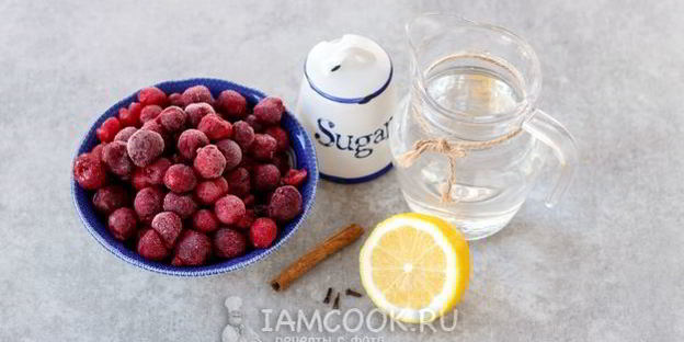 компот из замороженной вишни