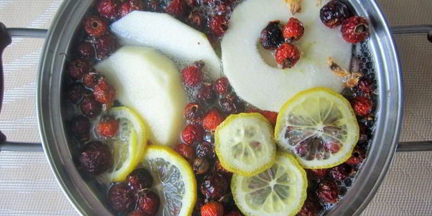 компот с шиповником и имбирем