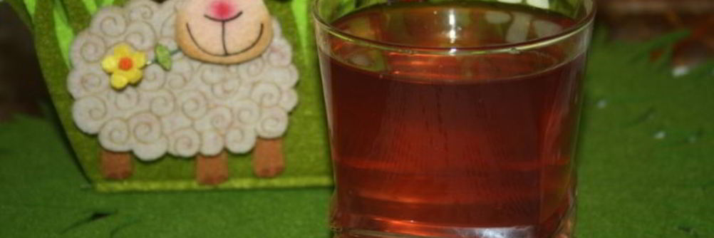 Нектариновый компот с черешней, клубникой и апельсином