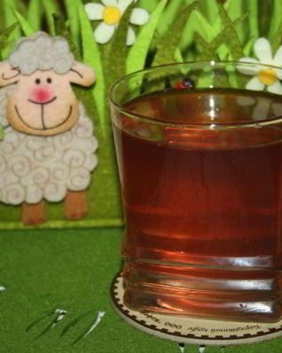 Нектариновый компот с черешней, клубникой и апельсином