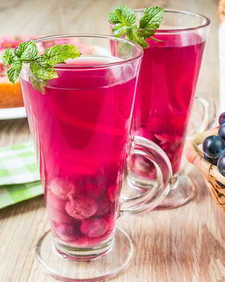Виноградный компот с мятой
