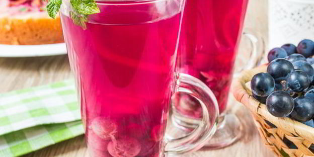 виноградный компот с мятой