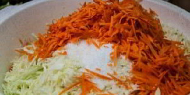 квашеная капуста с клюквой