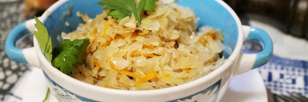Квашеная капуста жареная на сковороде