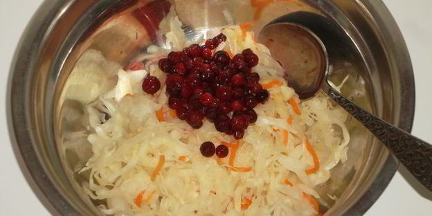 квашенная капуста с картофелем