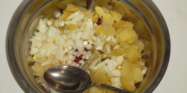 квашенная капуста с картофелем