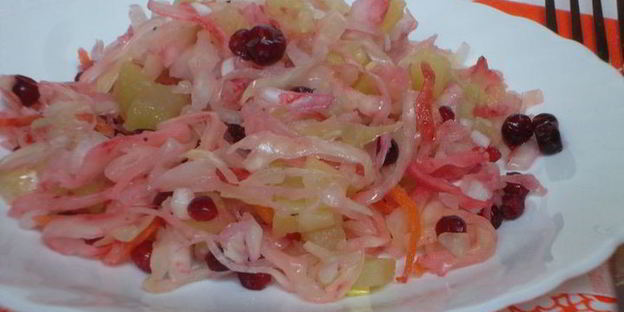 квашенная капуста с картофелем