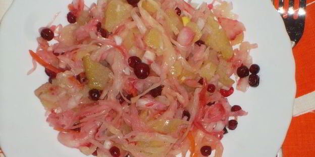 квашенная капуста с картофелем