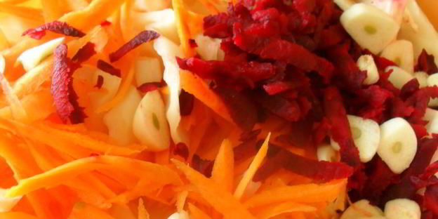 быстро маринованная капуста розовый закат