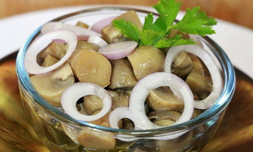 Рецепт быстрых маринованных шампиньонов