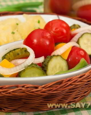 Черри, огурцы, болгарский перец маринованные по-быстрому