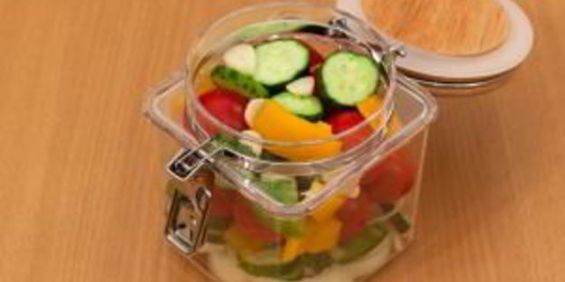 черри, огурцы, болгарский перец маринованные по-быстрому