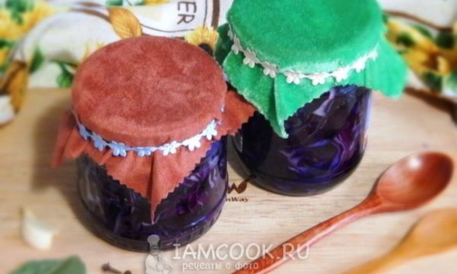 Рецепт капусты краснокочанной, маринованной ны зиму