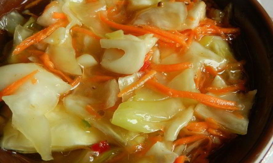 Рецепт капусты маринованной с имбирем