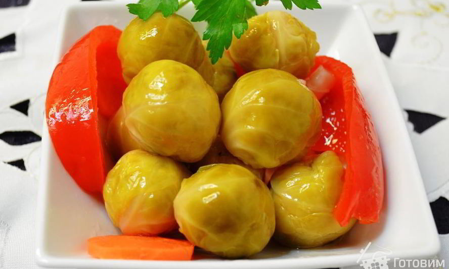Рецепт маринованной брюссельской капусты