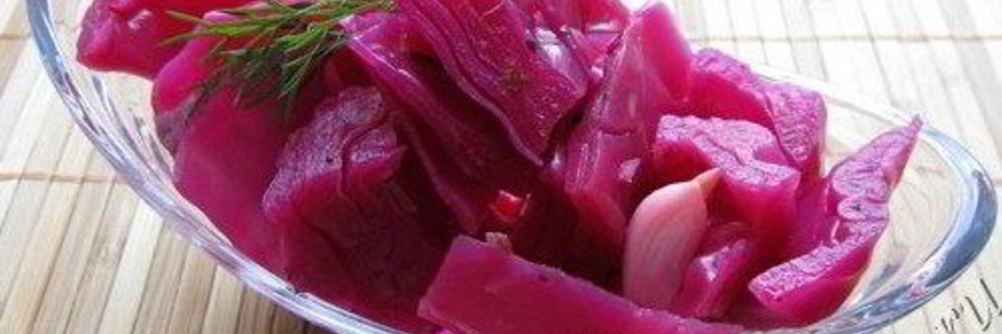Маринованная капуста со свеклой