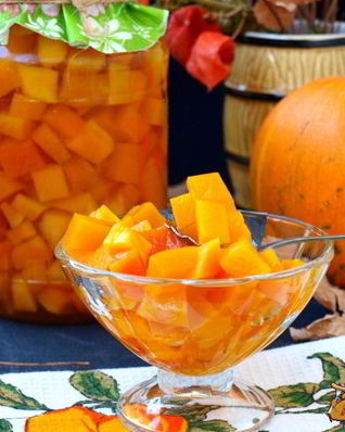 Маринованная тыква со вкусом ананаса