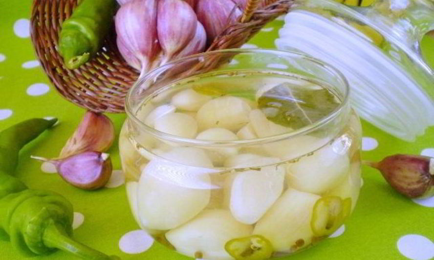Рецепт маринованного чеснока