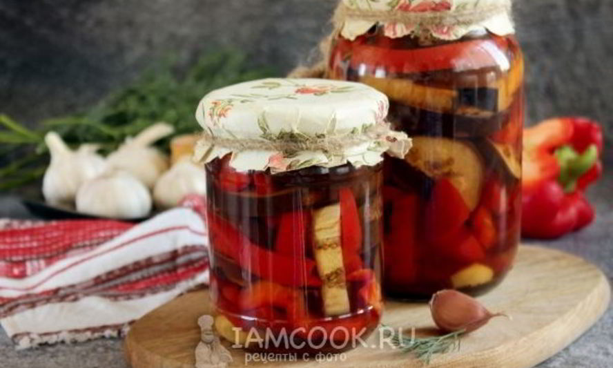 Рецепт маринованных баклажанов с перцем на зиму