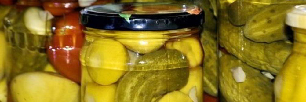 Маринованные огурцы с патиссонами