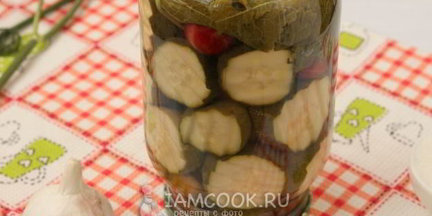 маринованные огурцы с вишнями на зиму