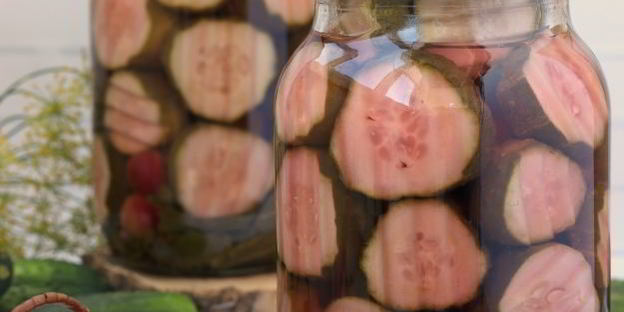 маринованные огурцы с вишнями на зиму
