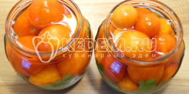 маринованные помидоры черри с петрушкой