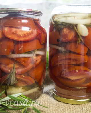 Маринованные помидоры дольками