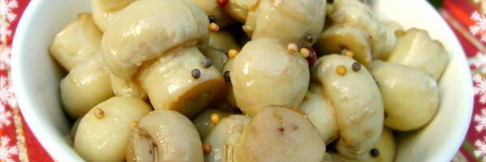 Маринованные шампиньоны на закуску