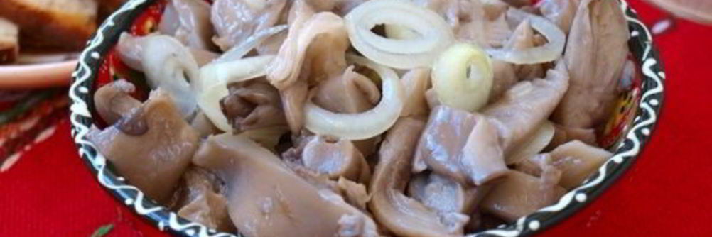 Маринованные вешенки