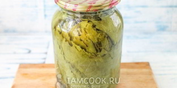 маринованные виноградные листья на зиму