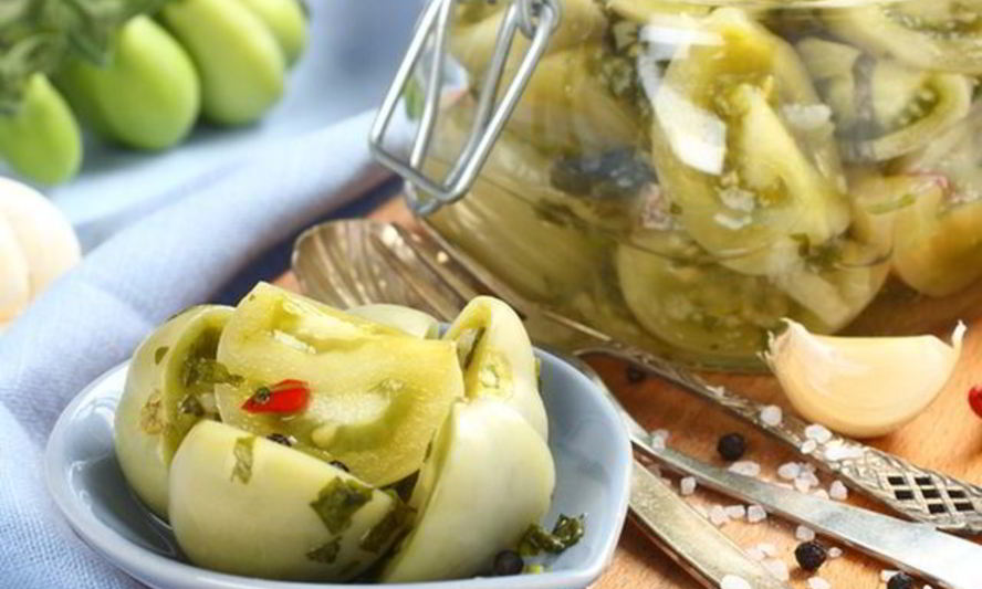 Рецепт маринованных зеленых помидоров