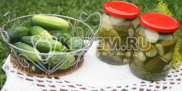 огурцы маринованные резанные с перцем