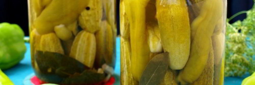 Огурцы маринованные с болгарским перцем