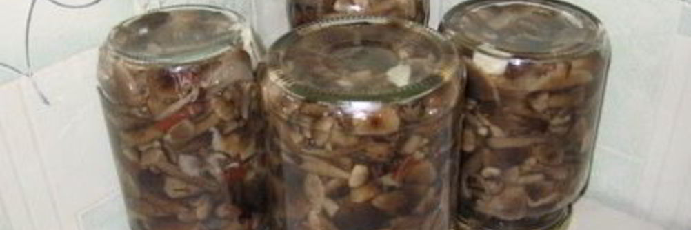 Опята, маринованные в банках
