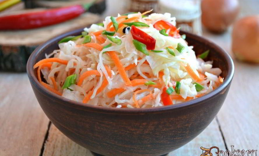 Рецепт острой маринованной капусты