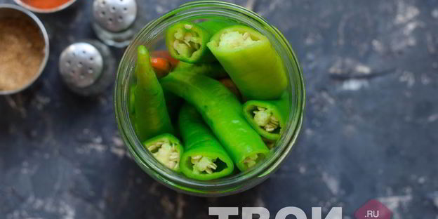 острый маринованный перец на зиму