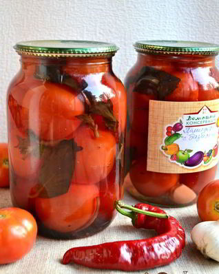 Помидоры маринованные с базиликом и яблочным уксусом