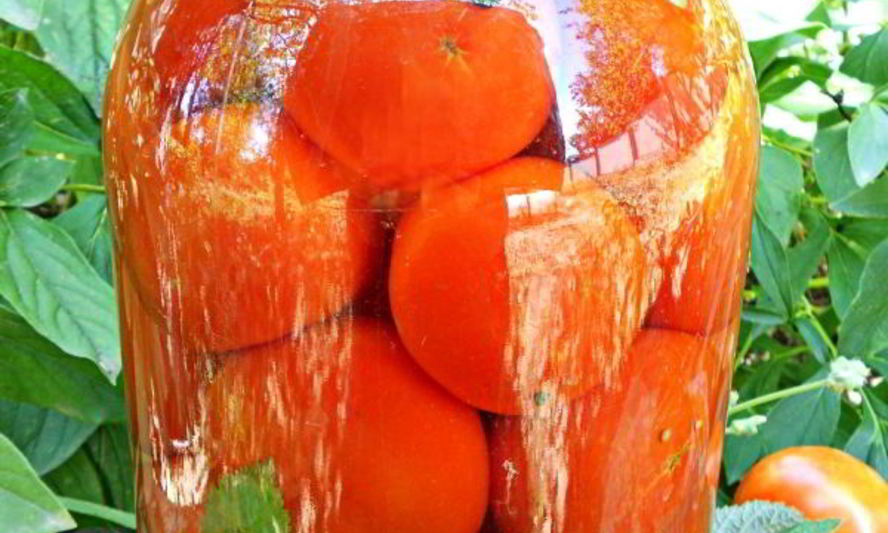 Рецепт помидоров маринованных с листьями малины