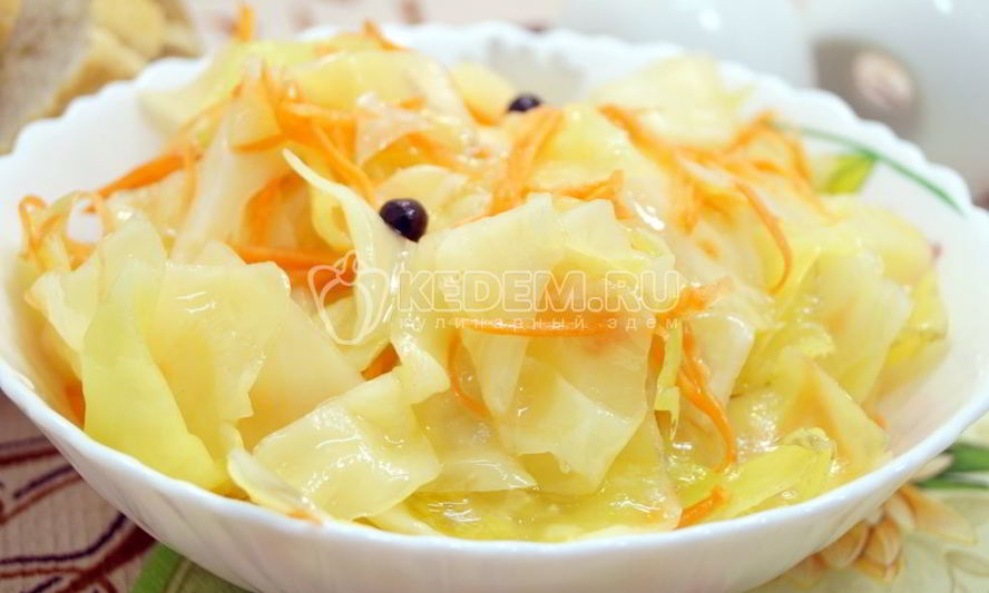 Рецепт вкусной маринованной капусты