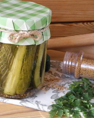 Огурчики с горчицей на зиму