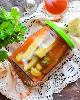 Огурцы с томатным соусом на зиму