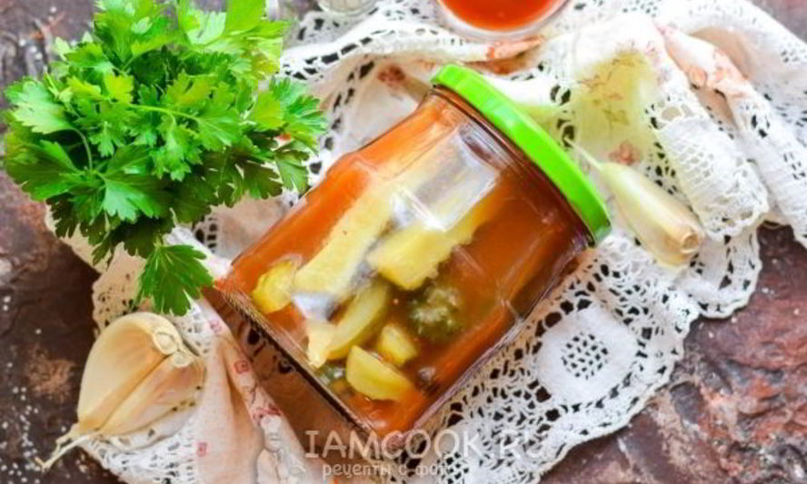 Рецепт огурцов с томатным соусом на зиму