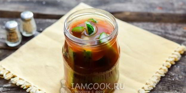 огурцы с томатным соусом на зиму
