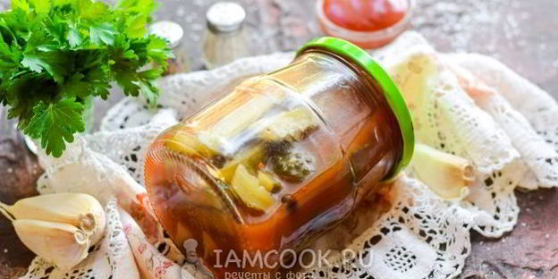 огурцы с томатным соусом на зиму
