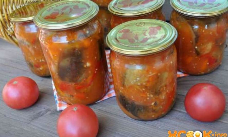 Рецепт перца с баклажанами на зиму